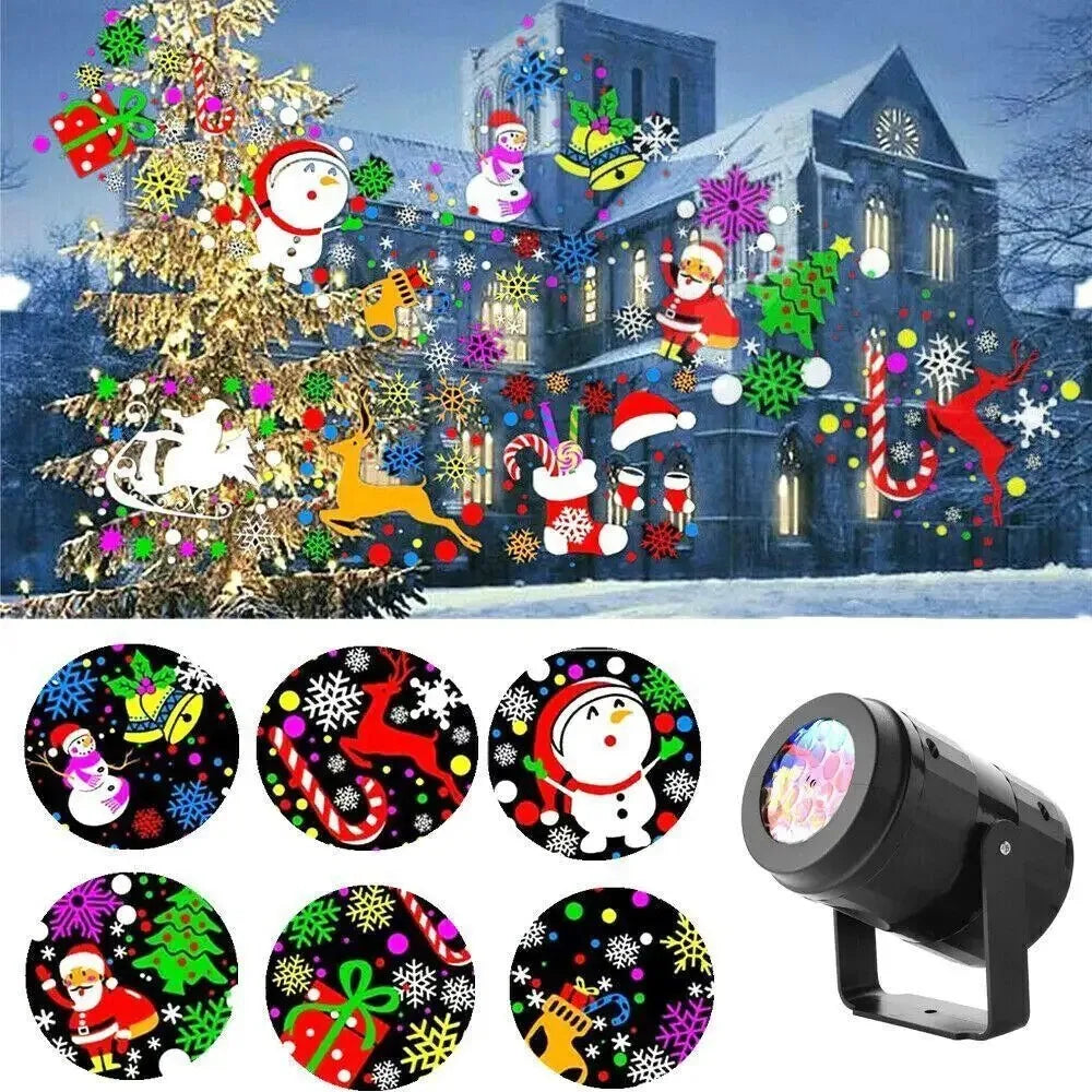 Christmas Snowflake Projector Party Lights