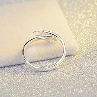 Hands Hug Opening Adjustable Ring