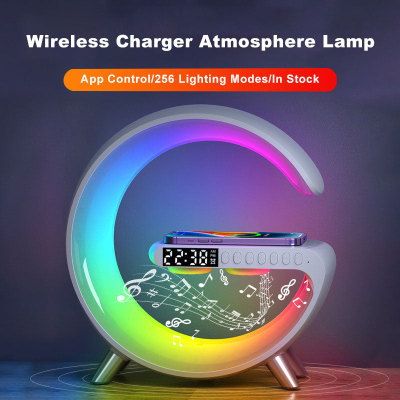 Gogle Shaped LED Lamp Bluetooth Speake Wireless Charger