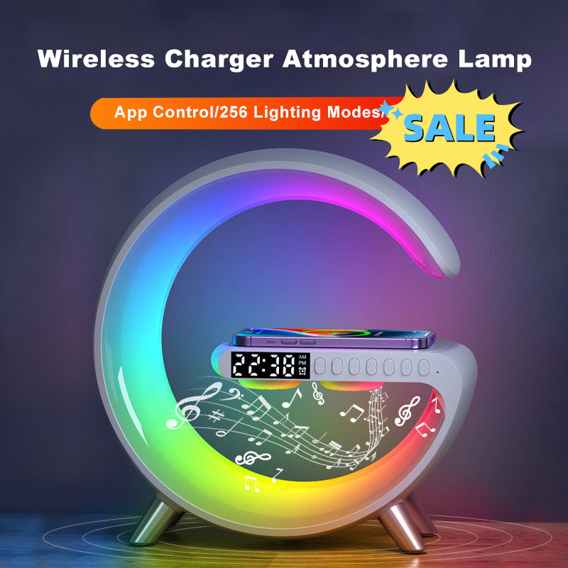 Gogle Shaped LED Lamp Bluetooth Speake Wireless Charger