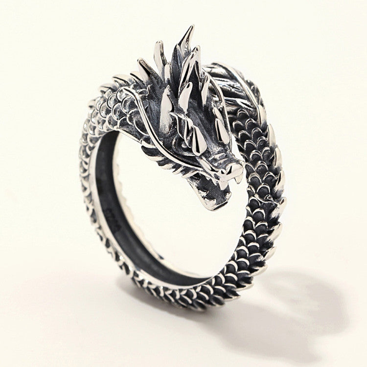 Personalized Retro Dragon Ring