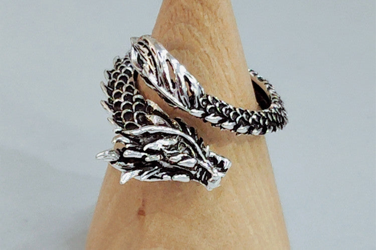 Personalized Retro Dragon Ring