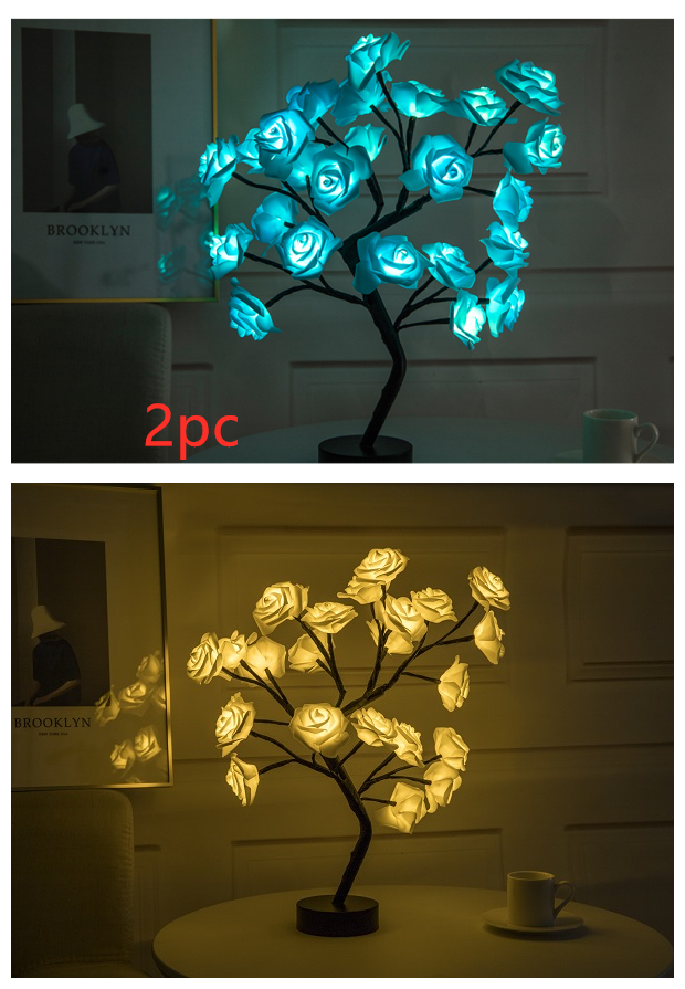 Rose Flower Tree LED Lamp