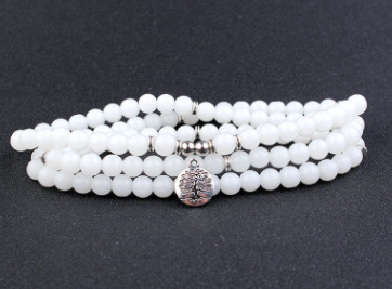 108 Natural Stone Rosary Bracelet