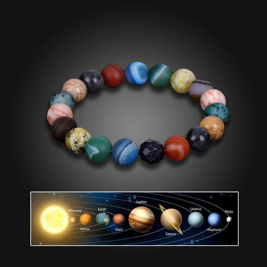Solar System 8 Stone Natural Planet Bracelet