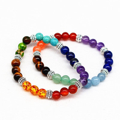 Reiki seven chakra Yoga Bracelet