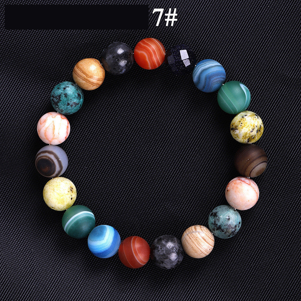 Solar System 8 Stone Natural Planet Bracelet