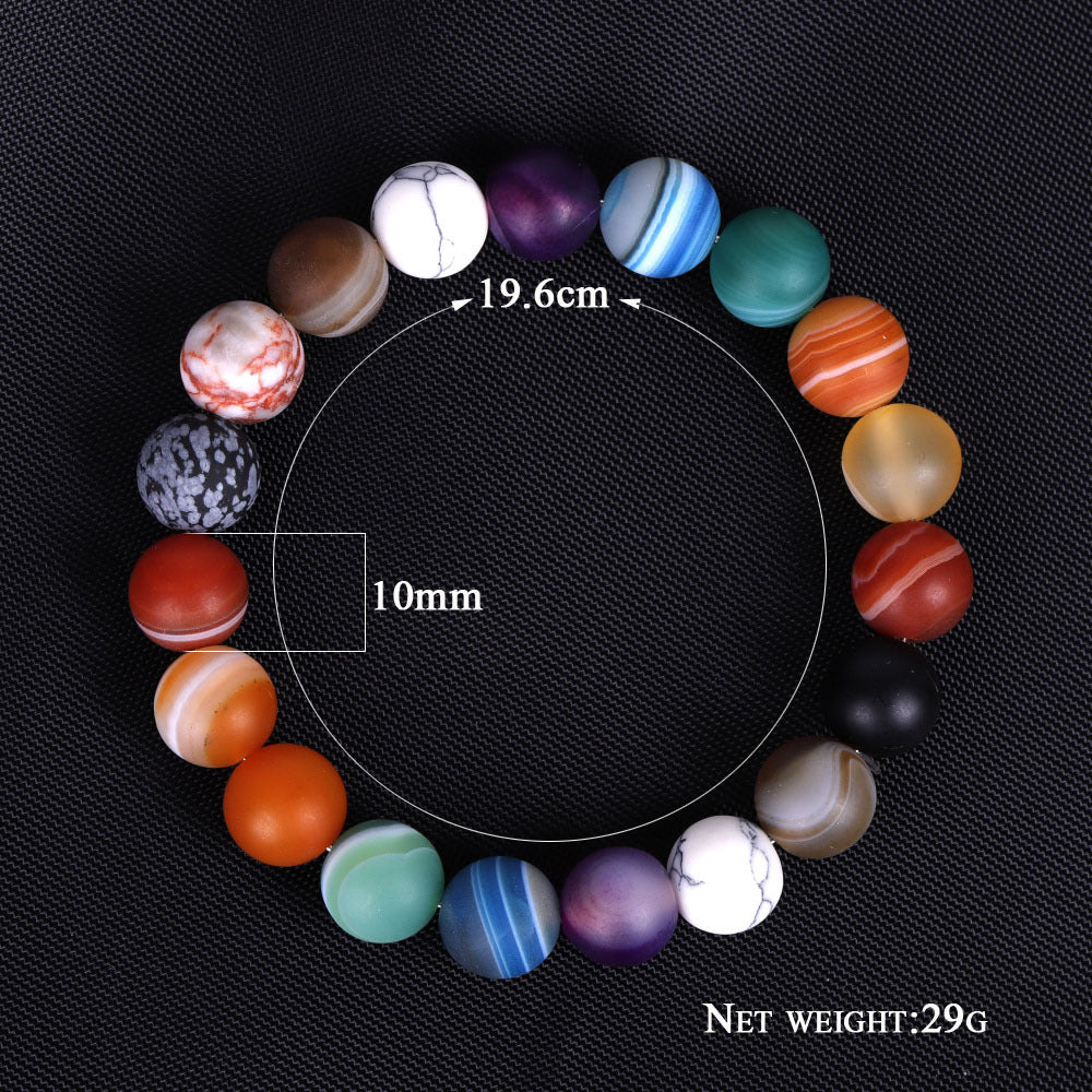 Solar System 8 Stone Natural Planet Bracelet