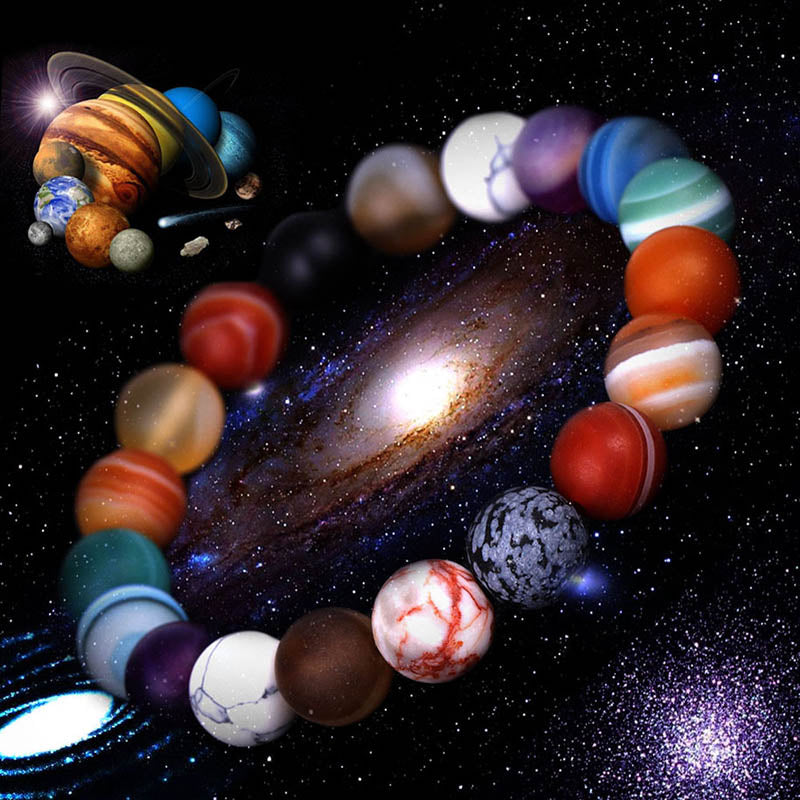 Solar System 8 Stone Natural Planet Bracelet