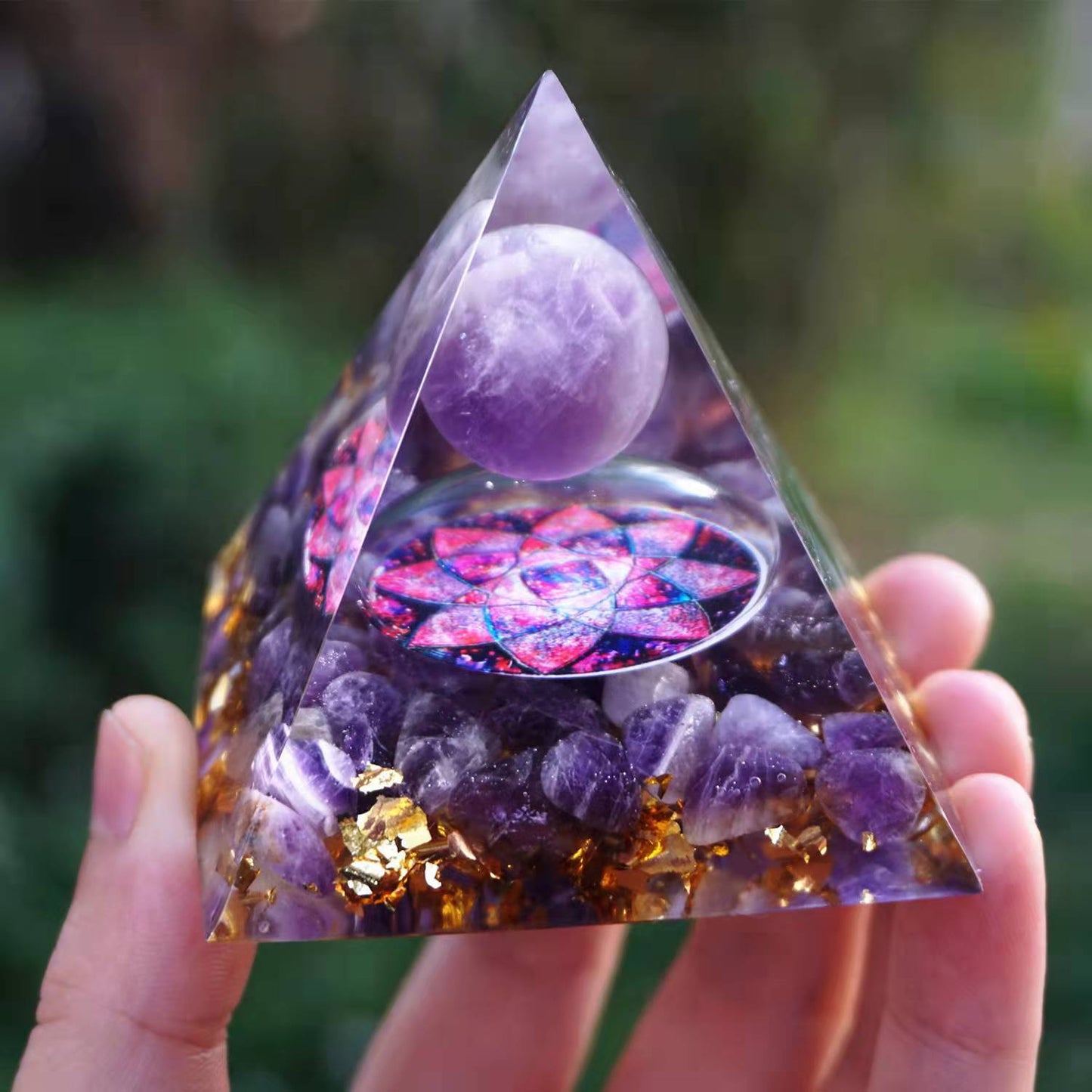 Magic Reiki Energy Amethyst Ornament