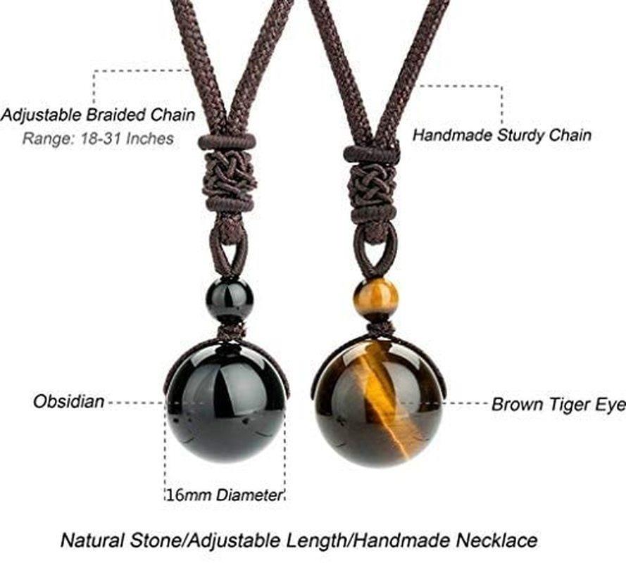 Round Beads Pendants Necklaces